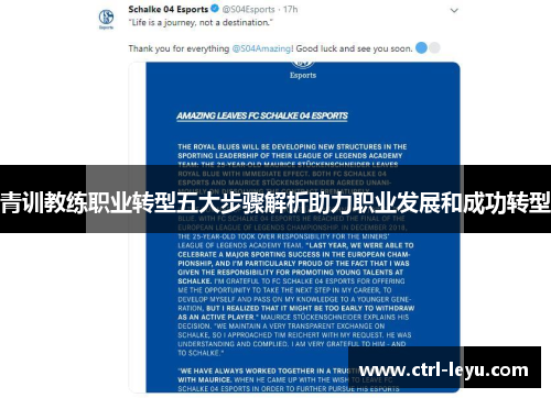 青训教练职业转型五大步骤解析助力职业发展和成功转型